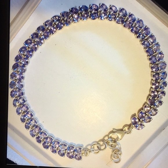 💕Tanzanite Sterling Silver Bracelete💕 - Picture 1 of 2